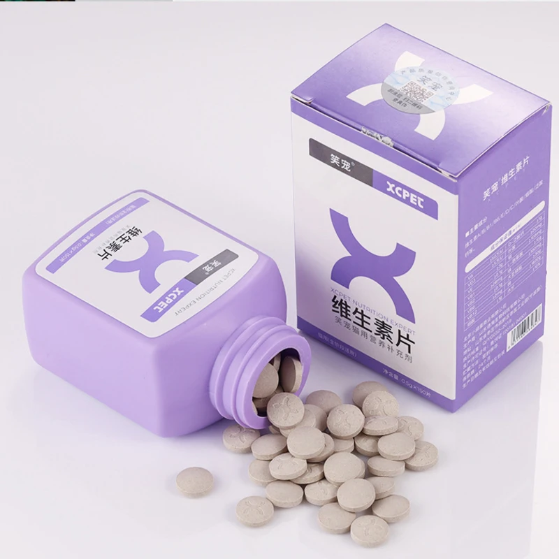 Домашнее животное кошка специальные микроэлементов в таблетках мульти-Витамин