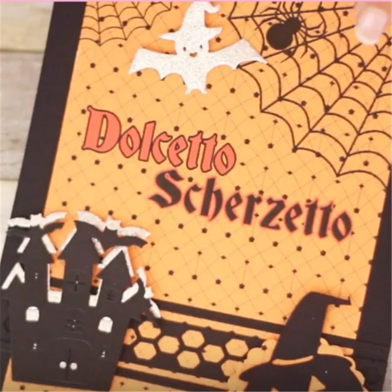 

YaMinSanNiO Happy Halloween Spiderweb Metal Cutting Dies for Card Making Scrapbooking Embossing Die Cut Stencil Craft New 2020