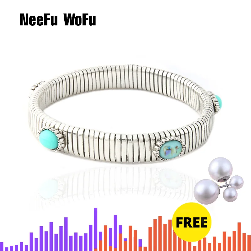 Браслет женский из меди и натурального камня в стиле ретро|Браслеты с шармами| |