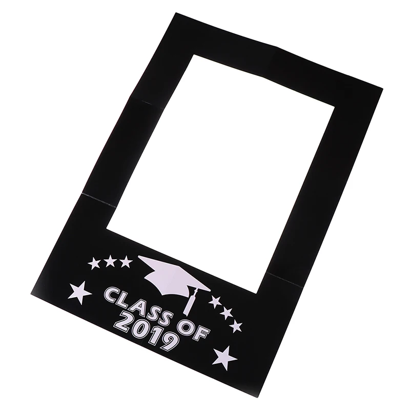 Фото реквизит DIY бумажная рамка для картин класс 2019 Выпускной вырезы фото стенд