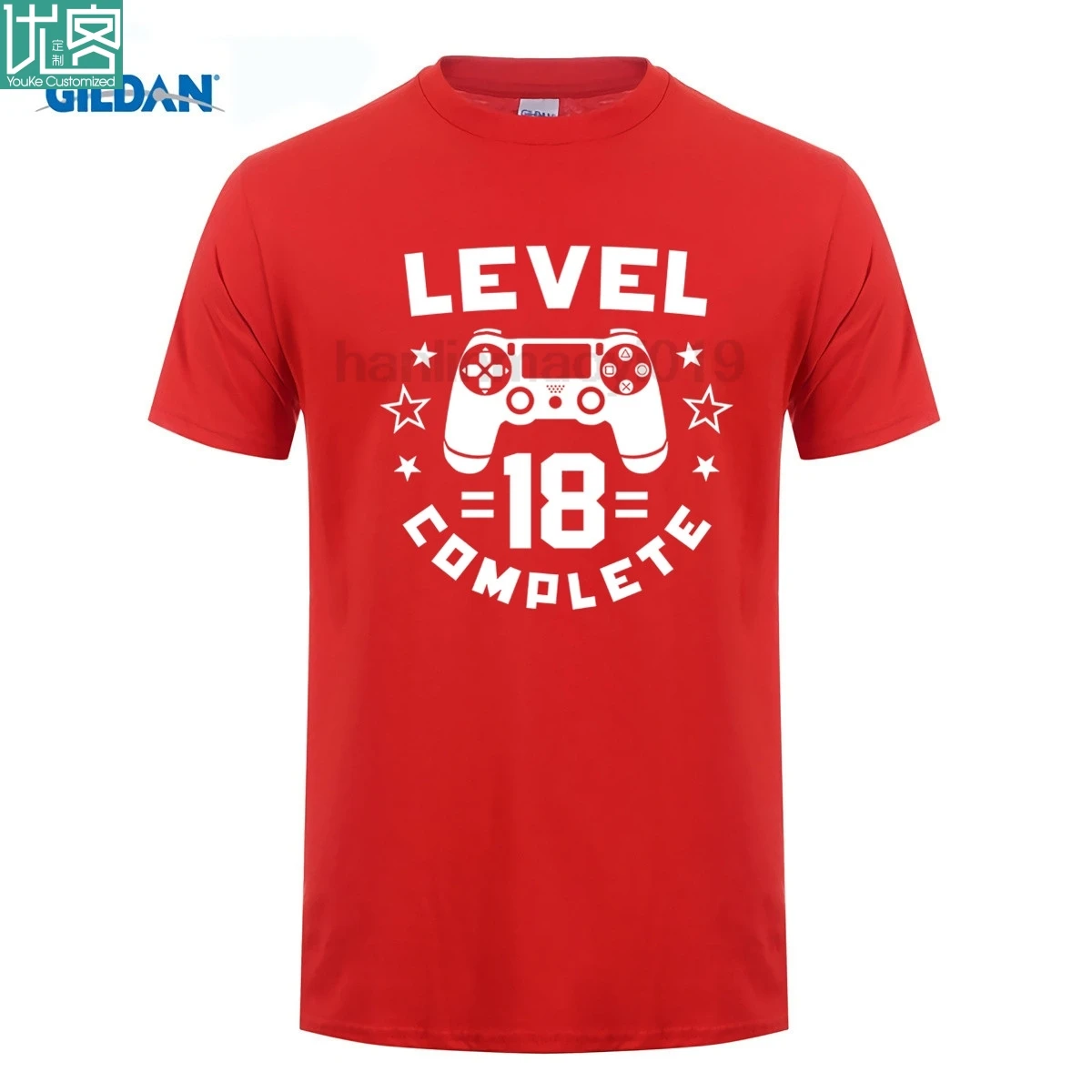 Уровень 18 полное видео геймер гик мальчиков 18th день рождения рубашка| |