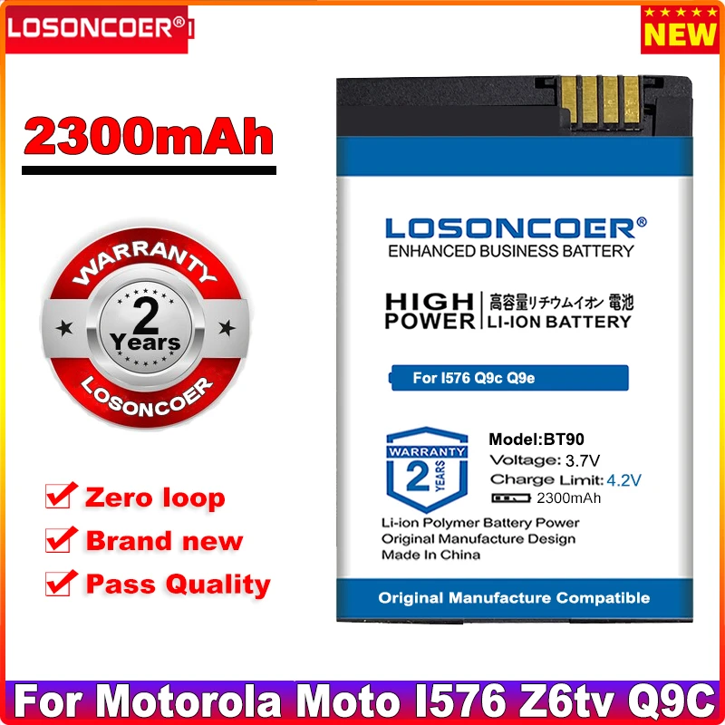 LOSONCOER 0 цикла 100% новый 2300 мА/ч BT90 батарея для Motorola Moto I576 Z6tv Q9c SNN5826A SNN5759 SNN5765 SL1K