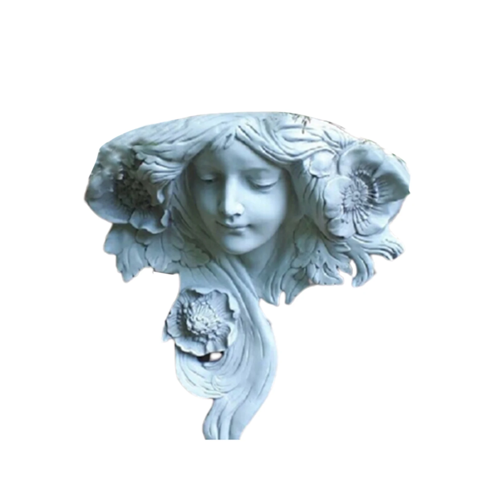 

Mysterious Girl Mural Sculpture Flower Pot Pocket Flower Arrangement Vase Home Decoration