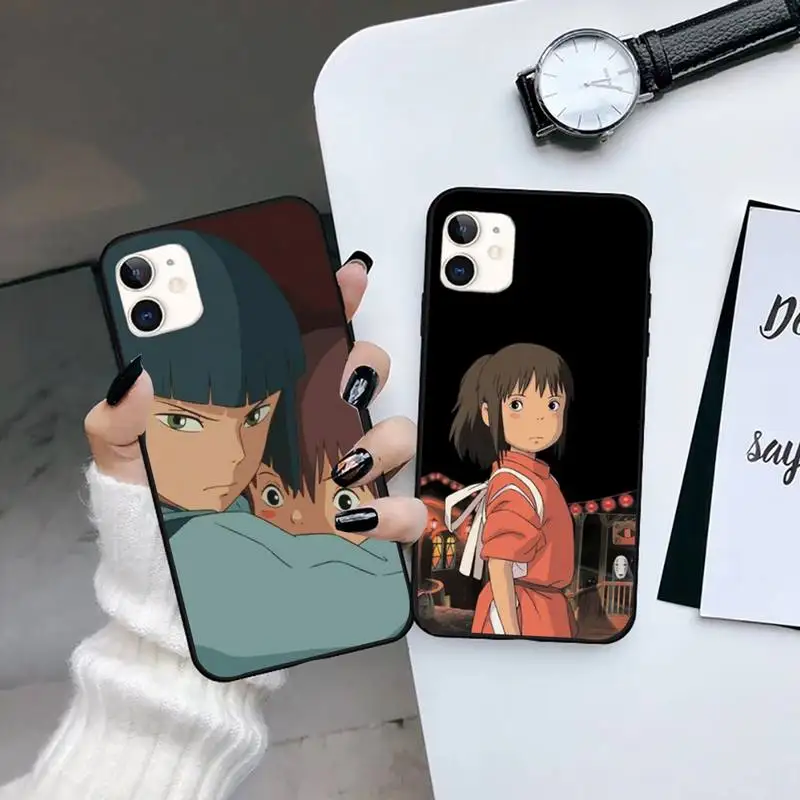 

Cartoon Studio Ghibli Spirited Away Phone Case for iPhone 7 8 11 12 Pro X XS XR Samsung A S 6 7 9plus 10plus 21s 71