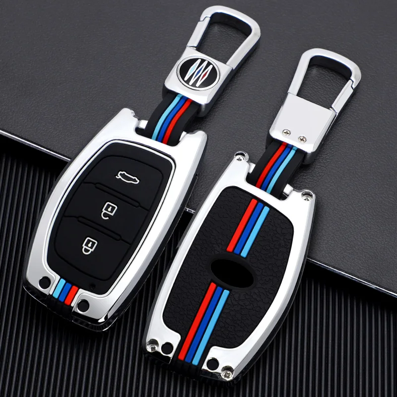 

Zinc alloy Car Key Case Cover Protection Shell Skin For Hyundai iX20 I30 IX35 I40 Ix25 Tucson Verna Sonata Car Keyring
