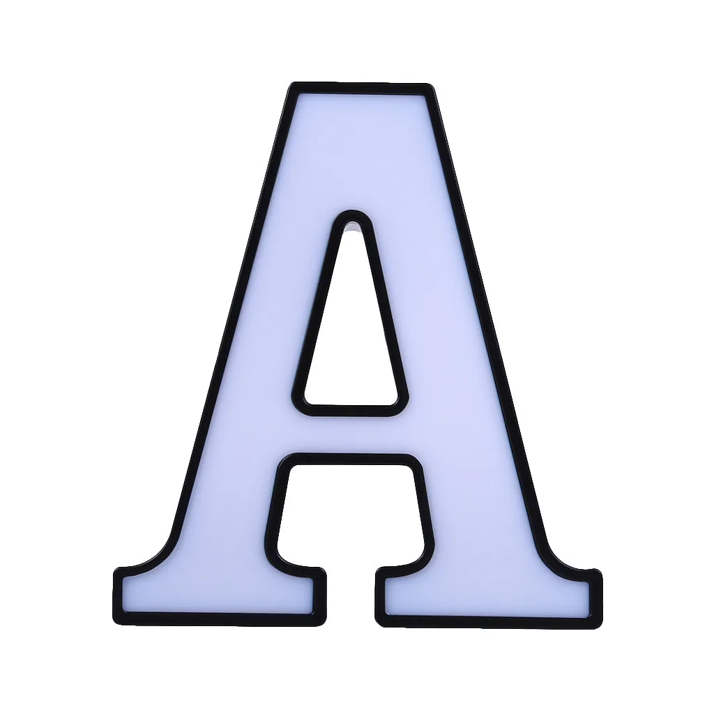 DIY 26 букв светодиодный ночник английский Marquee знак Алфавит 3D Настенный ночник t домашний Свадебный день рождения Жених