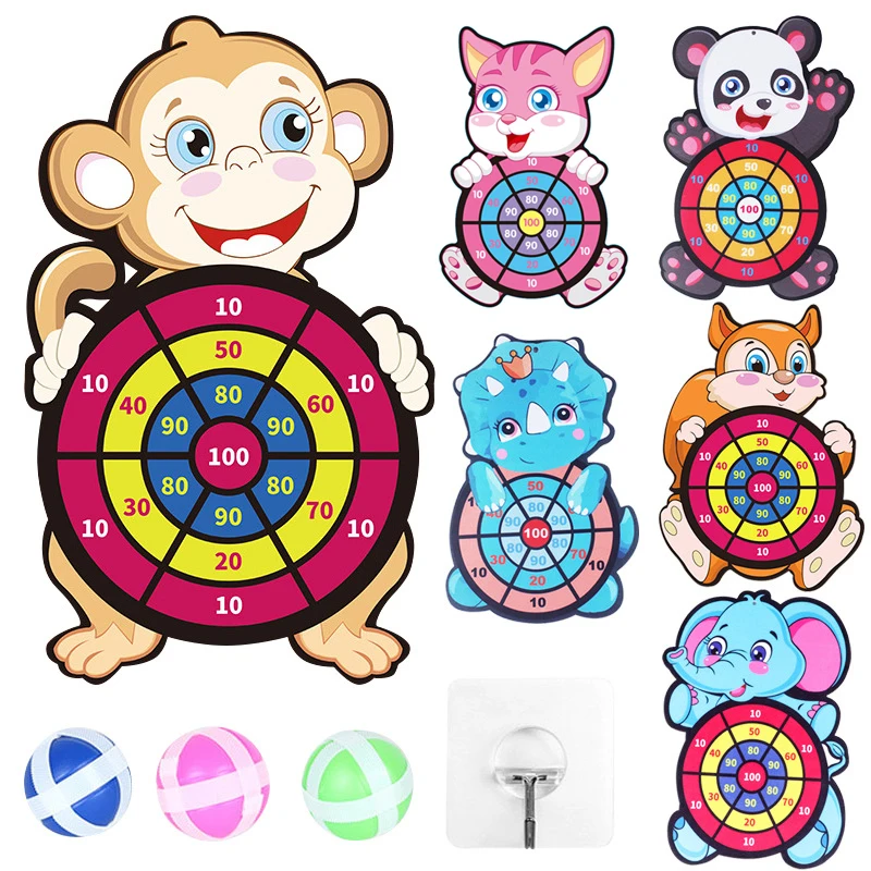 Детская мишень липкий мяч игра Dartboard Творческий бросок вечерние ринка Спорт на