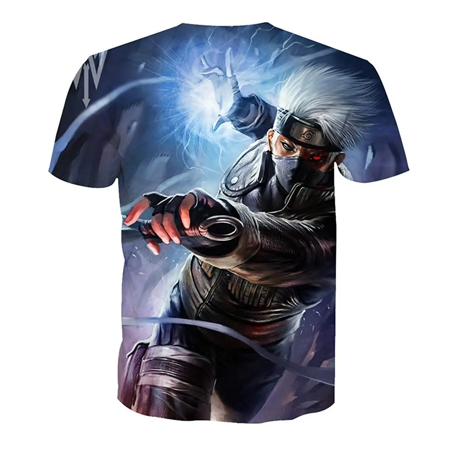 Аниме Наруто Какаши Футболка Мужчины Женщины 3D футболка Косплей кофты фигурку