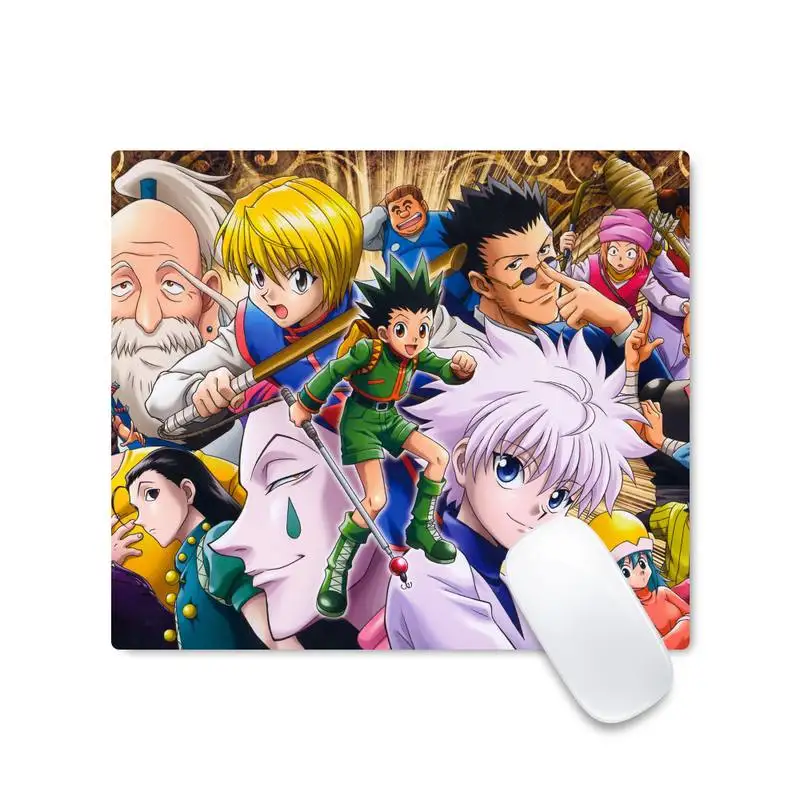 

Hunter X Hunter Killua Figure Hisoka Unique Desktop Pad Game Mousepad Non slip Cushion Square Thickness 2mm
