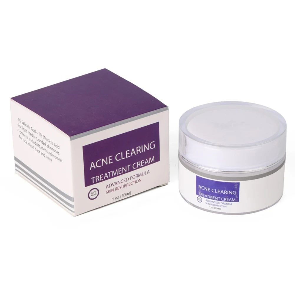 

Effective Acne Removal Cream Fade Acne Spots Facial Cleanser Vitamin E Hyaluronic Acid Acne Treatment Cream 30ml