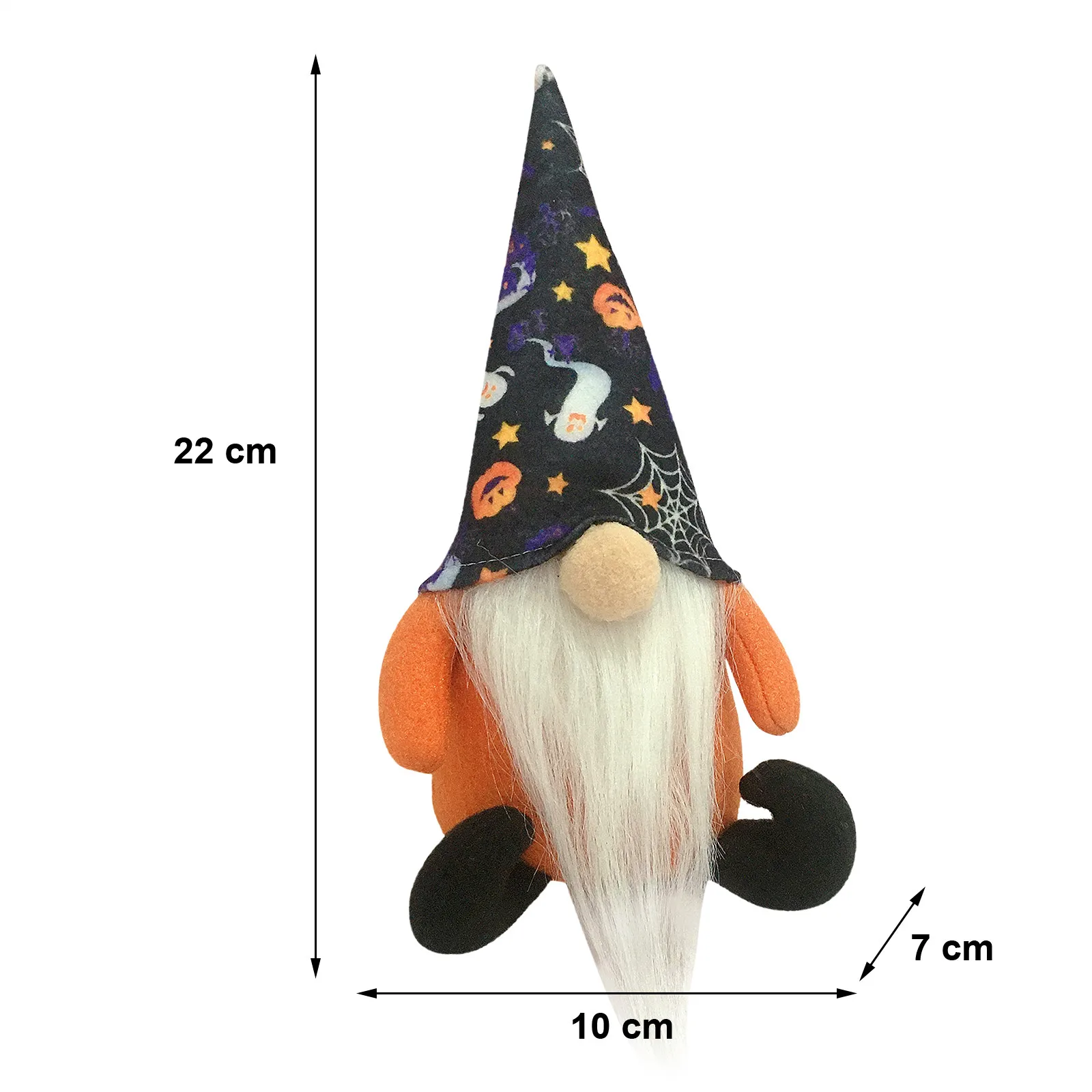 

Halloween Gnomes Plush Decor Handmade Tomte Swedish Gnome Nisse Scandinavian Elf Ornaments Witch Spider Table Decors Gifts #36