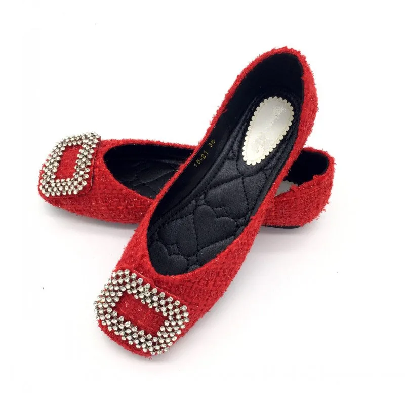 Женские туфли на плоской подошве с кристаллами|Обувь без каблука| |