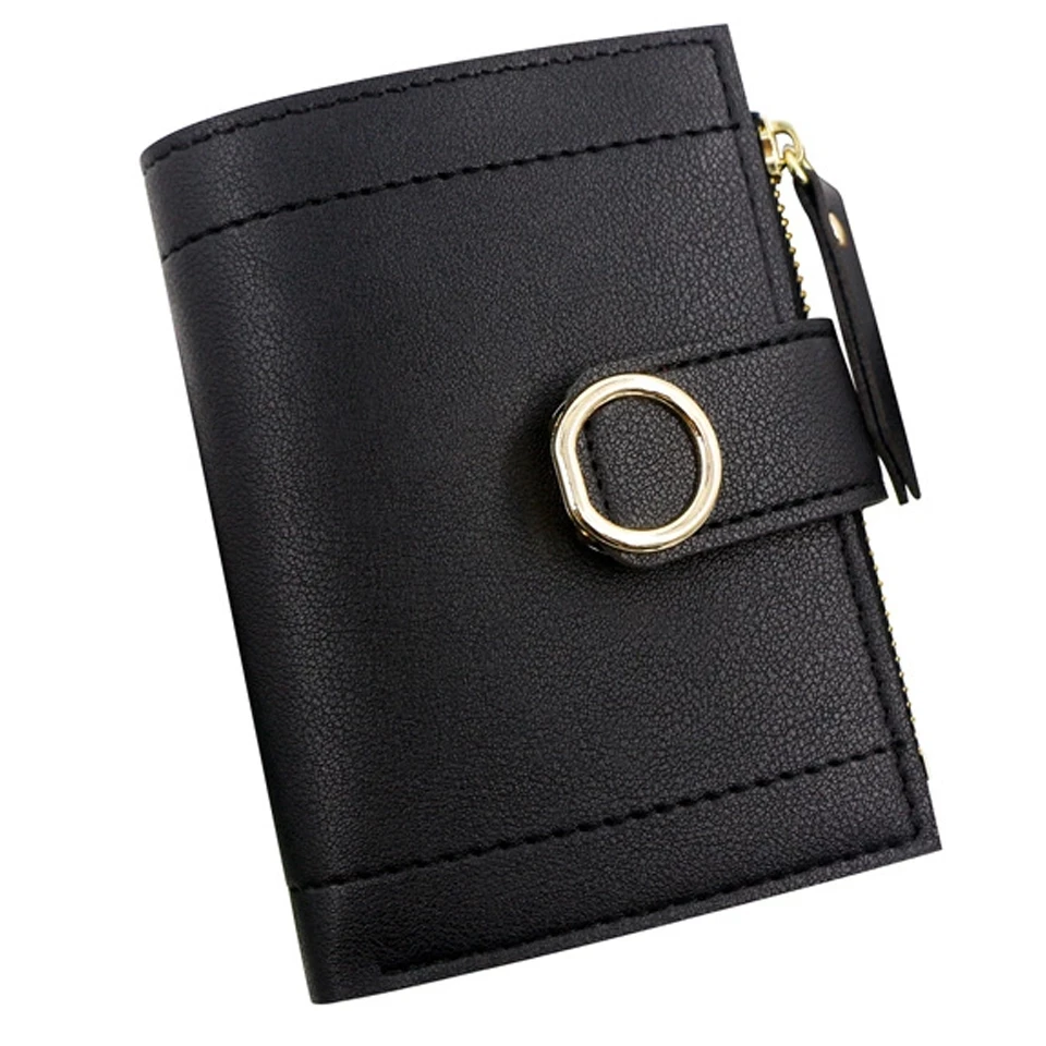 

2021 Ladies Buckle Wallet Small Fashion Brand Leather Coin Purse Ladies Clutch Card Holder Ladies Wallet Wallet