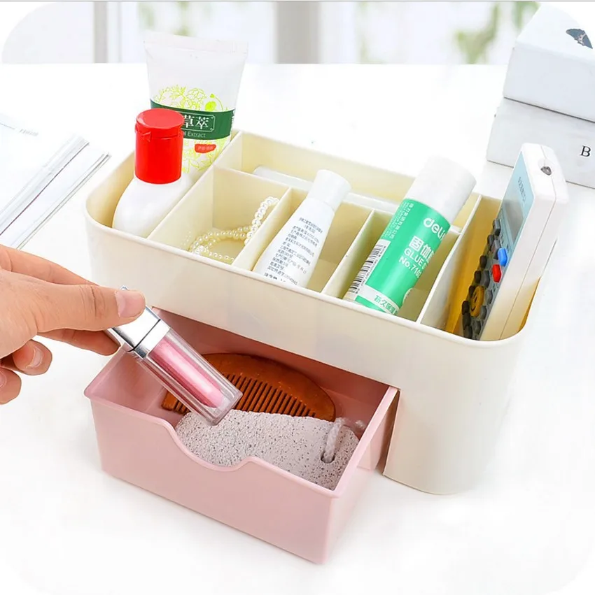 

Cosmetic Storage Box Makeup Organizer Drawer Large Capacity Jewelry Nail Polish Makeup Container Portable Cosmetic Organizer Box