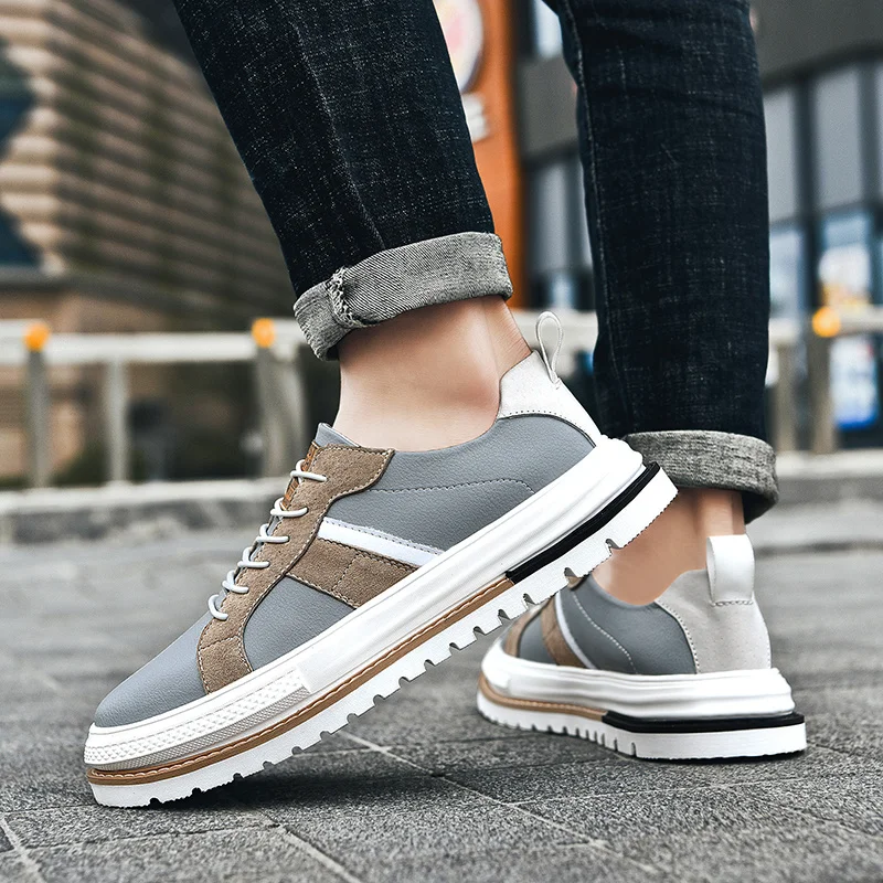 Туфли мужские из натуральной кожи дышащие удобные повседневные оксфорды на