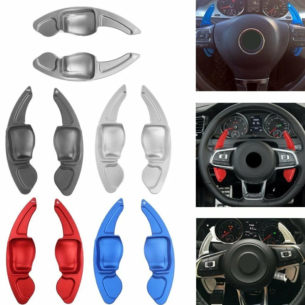 

2Pcs Car Steering Wheel Shift Paddle Extension DSG Extender Direct For Volkswagen VW Tiguan Golf 6 MK5 MK6 Jetta GTI R20 R36 CC