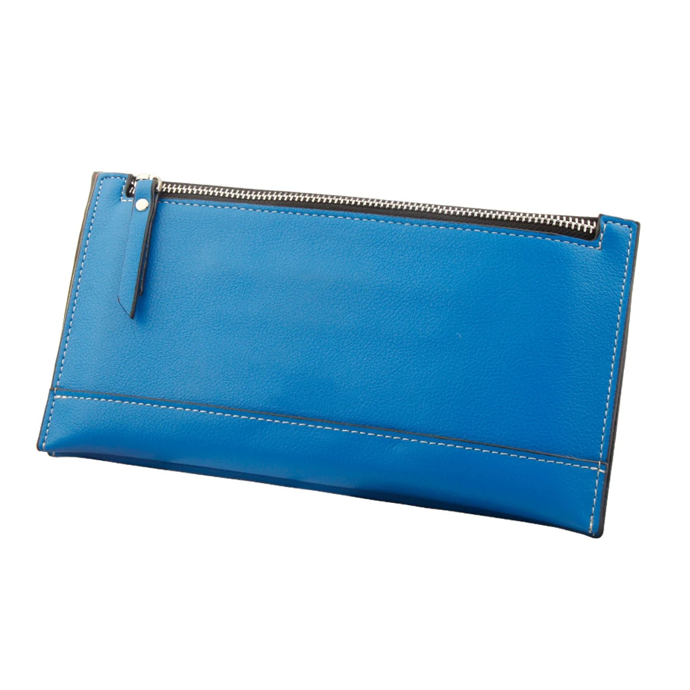 

NO.ONEPAUL Korean women's wallet simple ultra-thin long soft leather clutch wallet women tide wallet