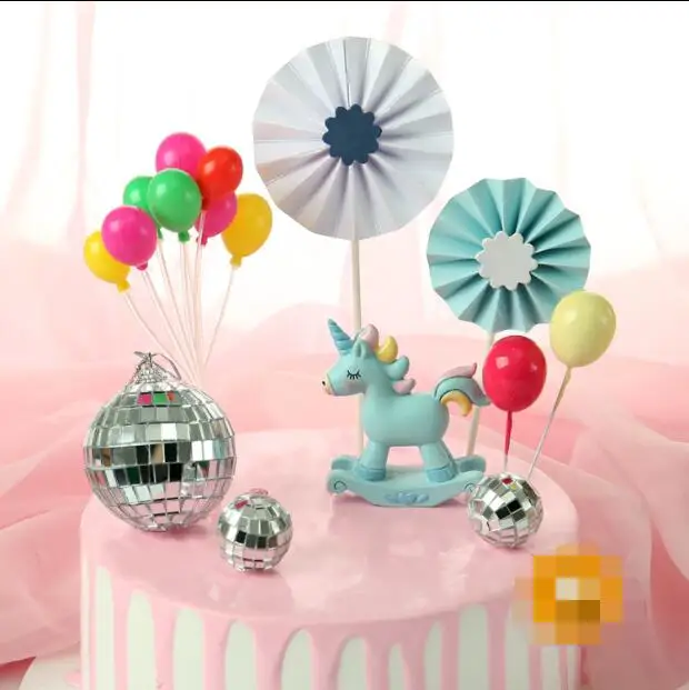 Лидер продаж новинка 2021 зеркальный шар диско украшение торта предметы мебели