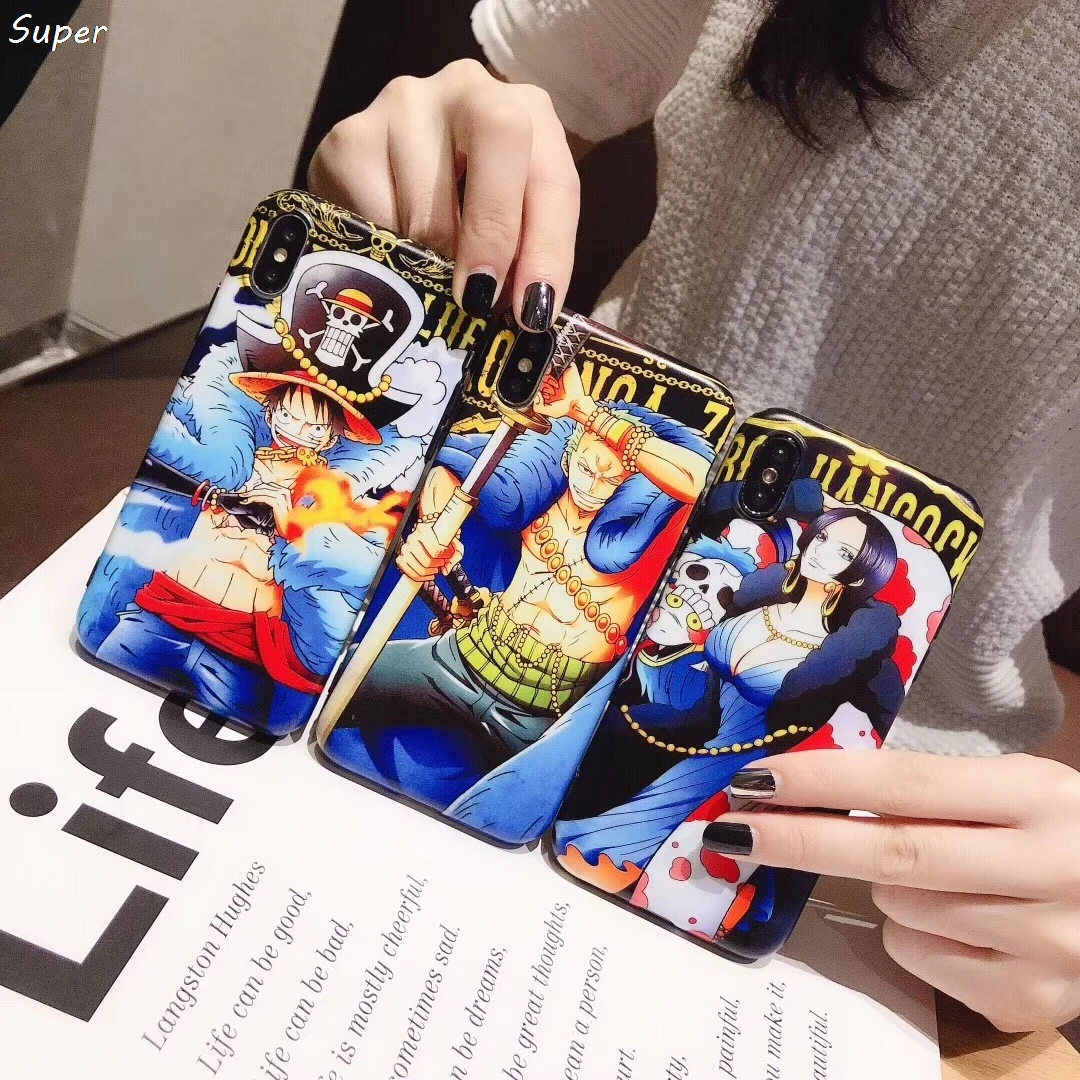 Один Кусок Луффи Зоро Боа Хэнкок 20th юбилей подлинный чехол для телефона iPhone 6 S 7 8