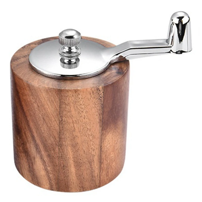 

Мельница для соли и перца, деревянная мельница для перца с рукояткой, шейкер для соли с регулируемым керамическим ротором