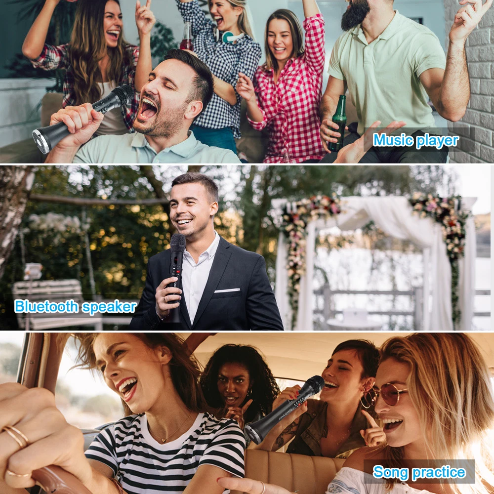 Lewinner L 699 профессиональный микрофон для караоке беспроводной динамик портативный