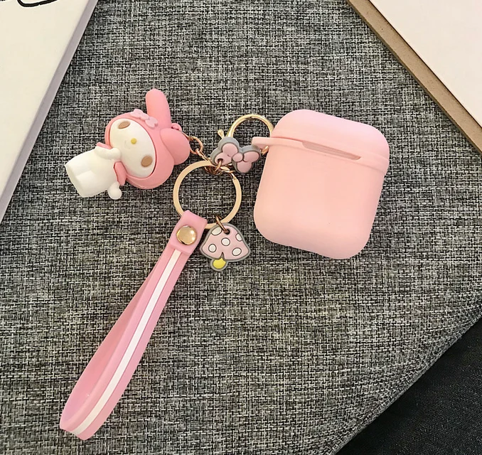 Забавный чехол для Apple, для Airpods, наушники, защитный чехол для air pods, брелок, Bluetooth, беспроводные наушники, аксессуары - Цвет: 1