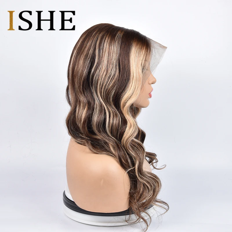 Цветные парики из натуральных волос Омбре 360 кружевных фронтальных париков