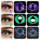 Цветные контактные линзы EYESHARE для косплея, красные, зеленые контактные линзы для макияжа, красота, косметика для глаз, цветные линзы для глаз