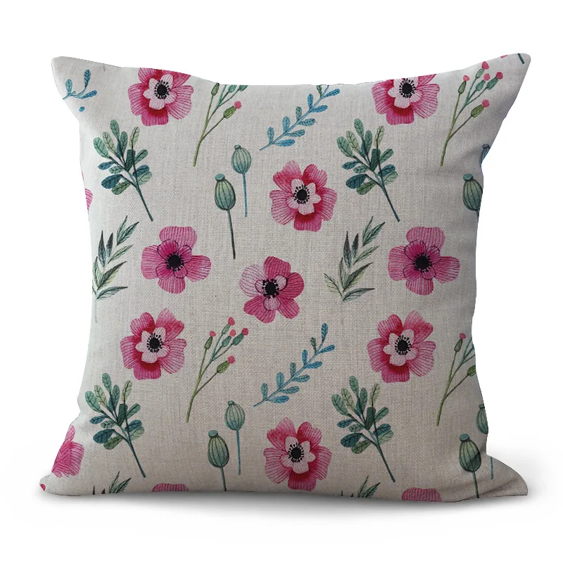 

Trendy Small Fresh Floral Series Hug Pillowcase Office Sofa Decoration Comfortable Cushion Cushion Wholesale