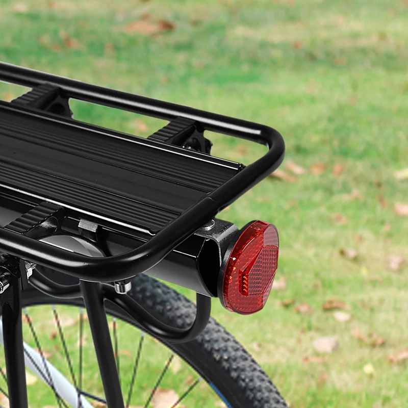 Черный Велосипед Quick Release Чемодан Подседельный штырь панье Перевозчик задняя