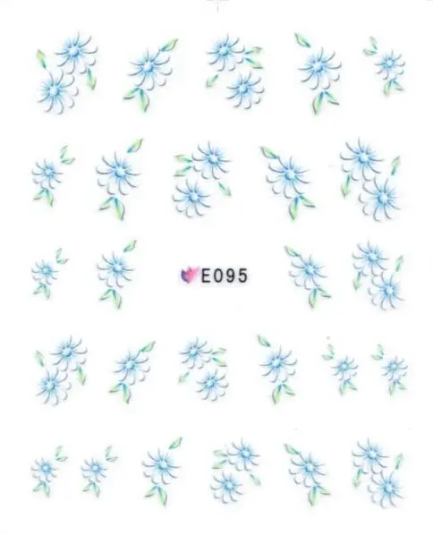 1 лист наклеек для дизайна ногтей 3D реалистичные цветы клейкие украшения