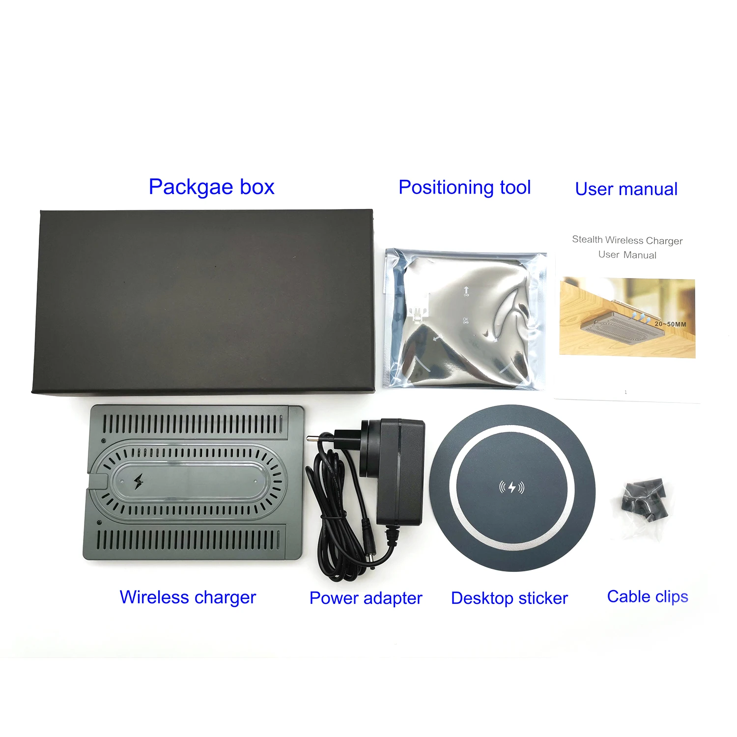 qi invisible wireless charger air charge 50mm table furniture hidden wireless charging mat for iphone 11 xs max samsung s20 s21 free global shipping