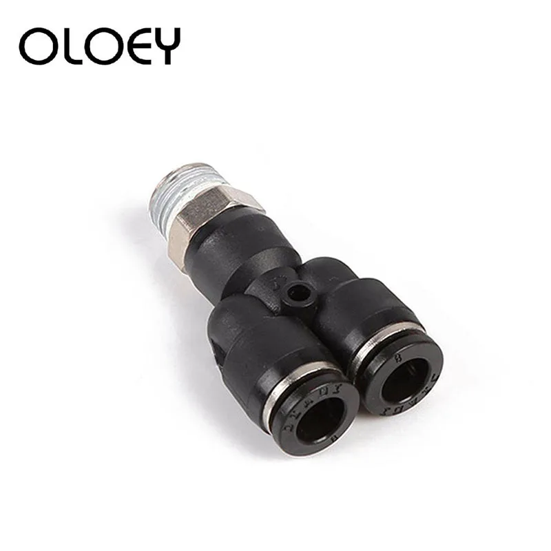 Y образный резьбовой соединитель пластиковый Пневматический быстрый