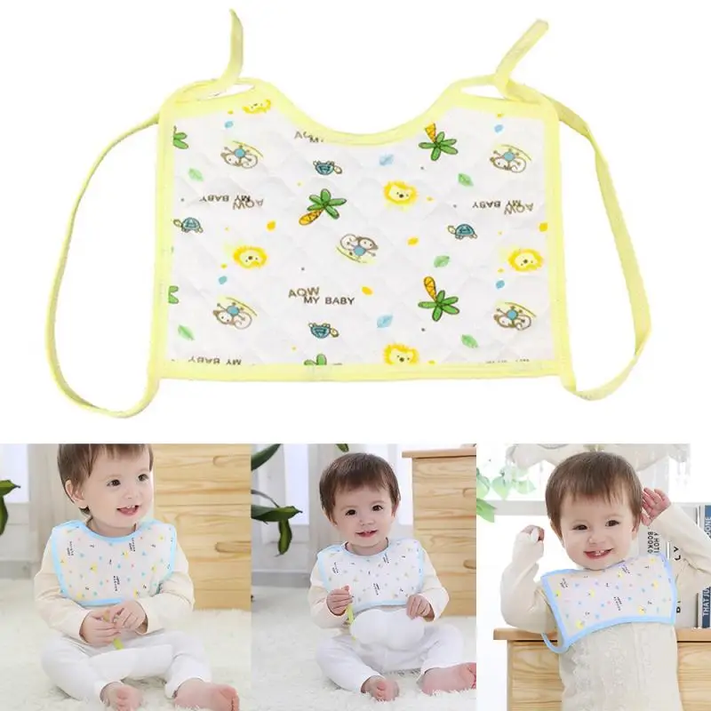 

Baby Feeding Square Tied Towel Bib Unisex Saliva Cotton Pattern Newborn Adjustable Art Apron Bib Smock Baby Stuff Infant Bibs