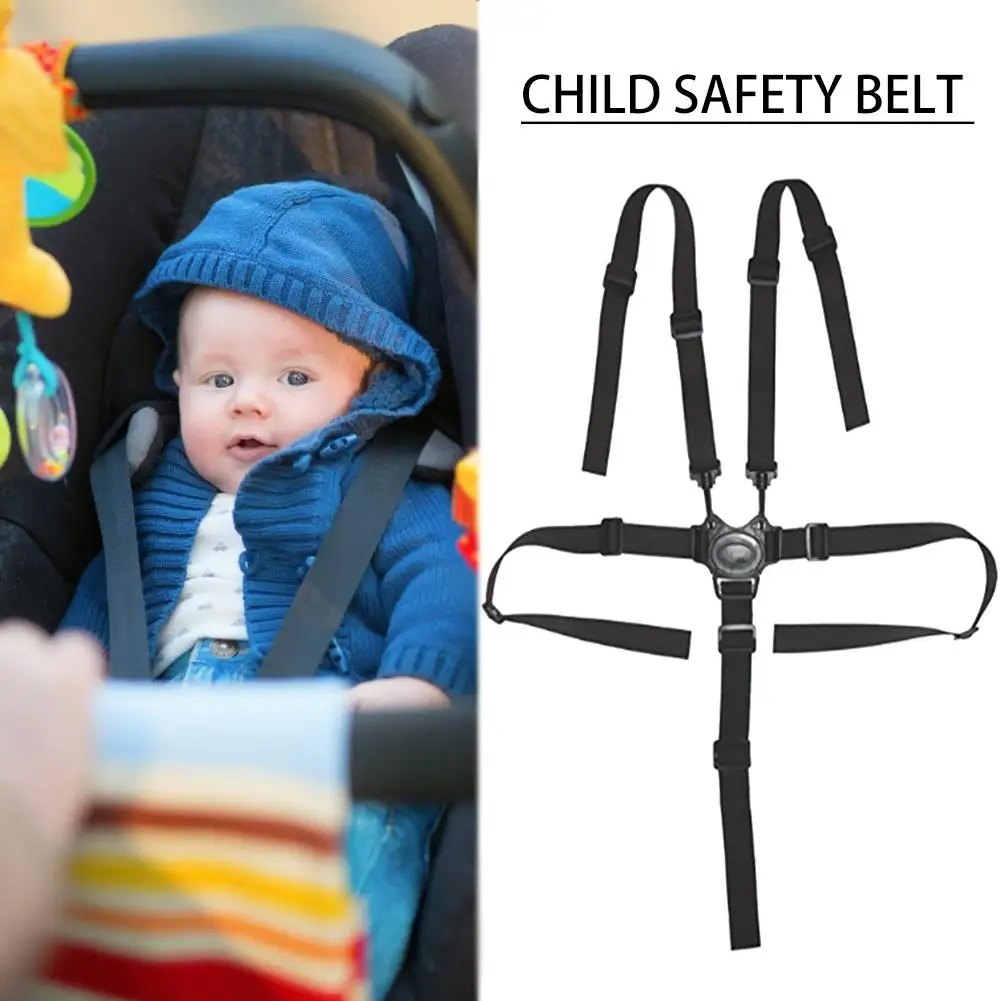 Five-point Child Safety Belt Baby Stroller Dining Chair Protection Belt Tricycle Strap Cart Seat Belt Safe And Durable In Stock
