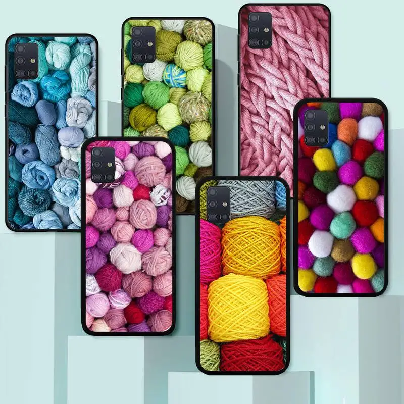 

Sewing Knitting Crochet Phone Case for Samsung A6 A9 A530 A720 2018 A750 A8 A9 A10 A20 A30 40 50 70 10S 20S 51 52 Plus cover