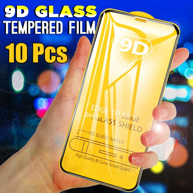 Закаленное стекло 9D с полным покрытием клея Защитная пленка для экрана LG K92 K62 Plus