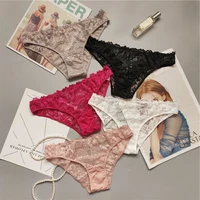 spcity new sexy lace transparent womens underwear with rhinestone triangle low waist breathable seamless panties for women