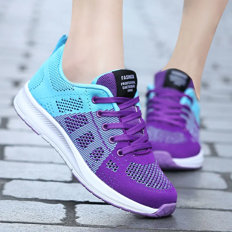 Женская обувь для бега дышащая повседневная Легкая удобная спортивная