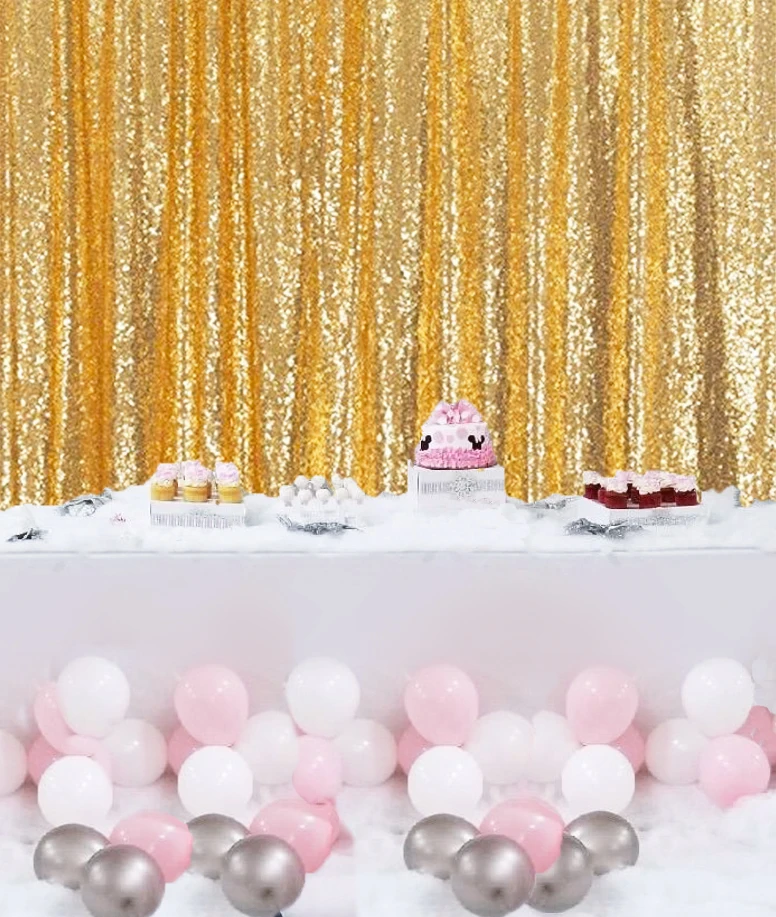 Shinybeauty фото стенд фон день рождения фоны блестящий золотой свадебный золотые