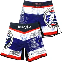 vszap mma combat shorts quick dry fitness thai thai boxing for male running martial arts wind