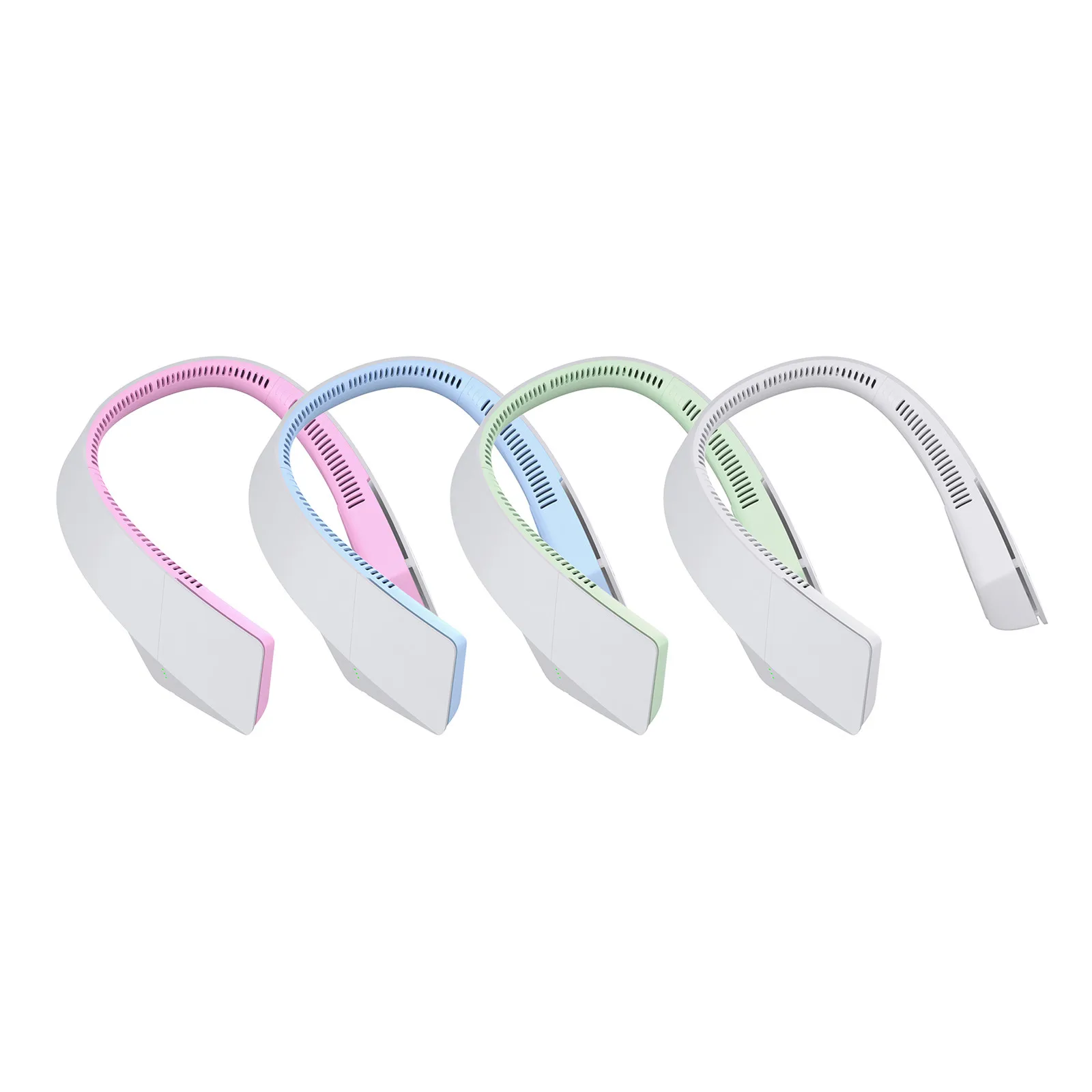 

Portable Leafless Hanging Neck Fan Lightweight Comfortable Cooling Fan Neckband Electric Cooler For Outdoor Sports Indoor Office