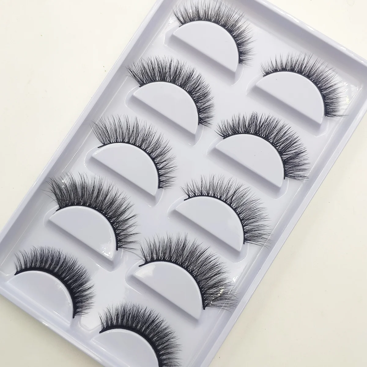 

Natural 3D mink false eyelashes, artificial false eyelash makeup, beauty tools, 5 pairs of mixed, 10 / 50 / 100 boxes, wholesale