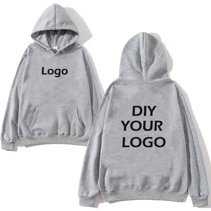 Собственный дизайн толстовки с капюшоном принтом логотипа на заказ спортивная