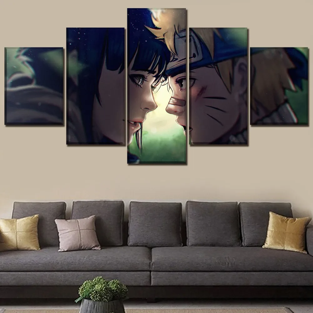 

5pcs Japan Anime Accessories Pictures Wall Art Home Decor Posters Canvas HD Printed Modular Paintings Living Room Decoration