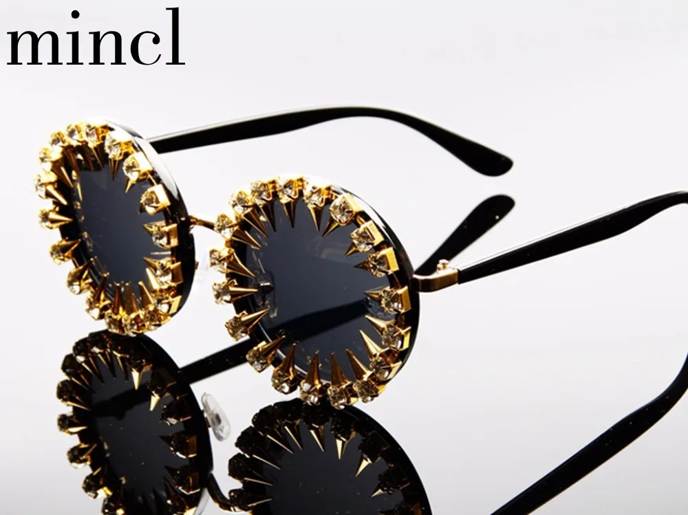 2019 ретро круглые черные солнцезащитные очки женские новые роскошные