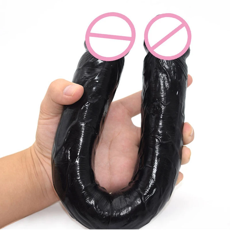 LUUK двойной головной фаллоимитатор 43 см длинный пенис Анальная пробка взрослый