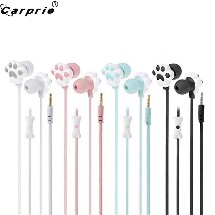 Детские наушники CARPRIE гарнитура с милыми кошачьими лапами 3 5 мм вкладыши
