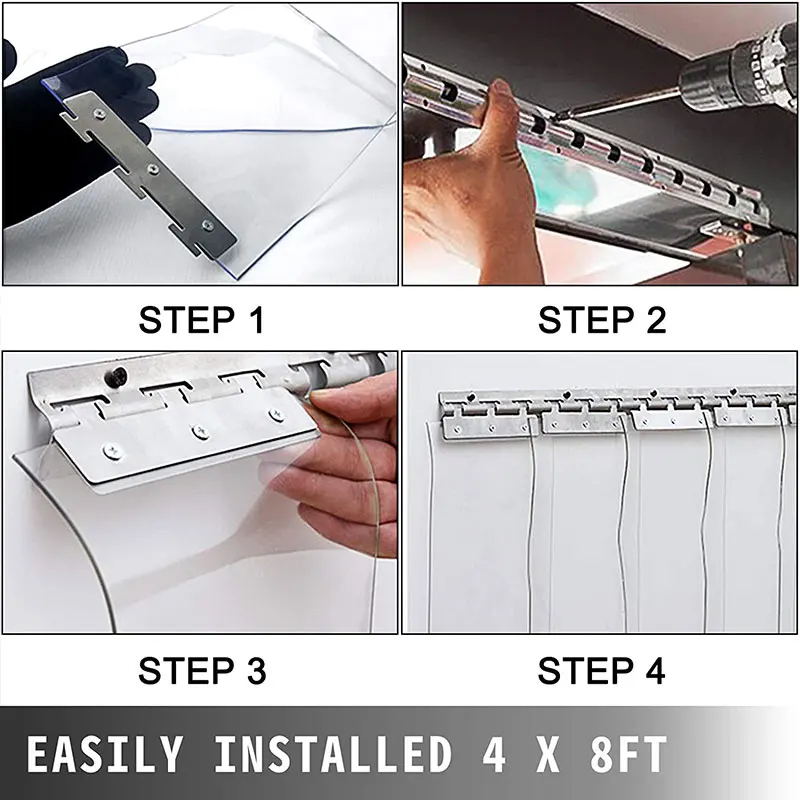 Новая дверная занавеска из ПВХ 1 шт. матовая ветрозащитная мягкая для