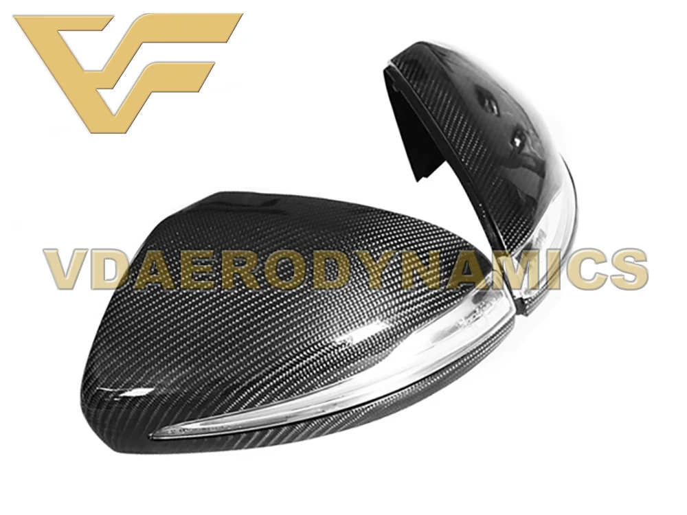 Крышки боковых зеркал из карбонового волокна VAD подходят для Mercedes-Benz W205 C160 C180 C200 C220 C250 C300 C350 C400 C450 C43 в диапазоне от 14 до 18 годов.